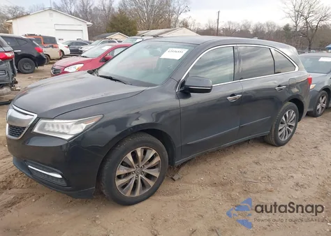 2014 Acura Mdx Technology Package z USA, uszkodzony, nr VIN 5FRYD3H43EB012196